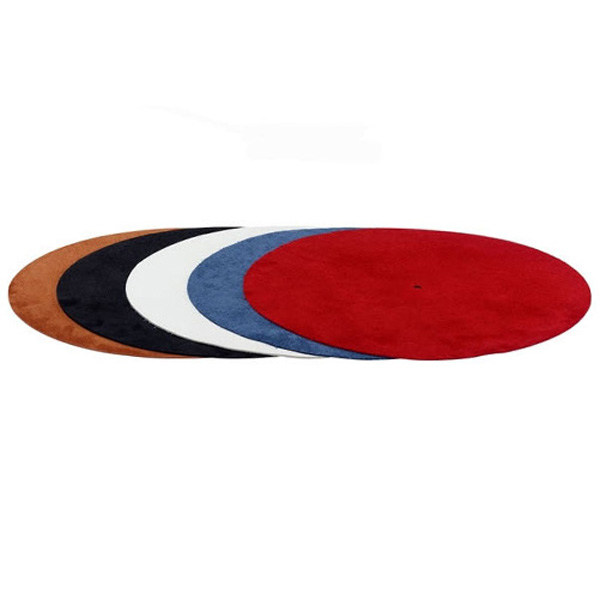 Acoustic Solid LEATher Platter Mat Black