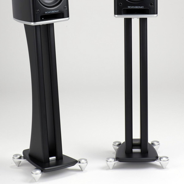 Scansonic HD Speaker Stand Twin Black