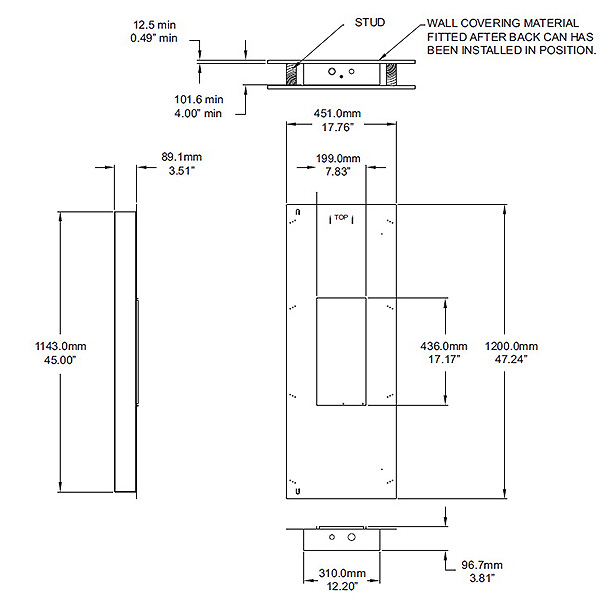 AVComfort, TANNOY Back can for iW 62TDC / iW 62TS