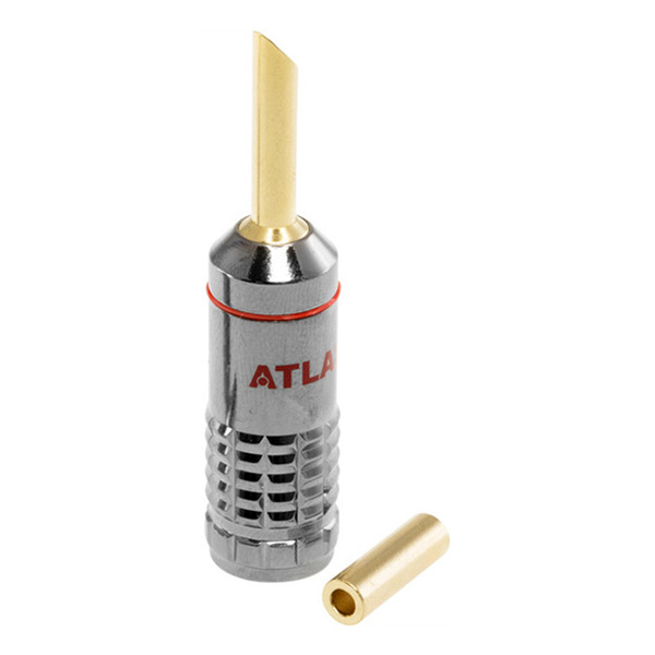 Atlas Cables Metal Z plug Screw Red