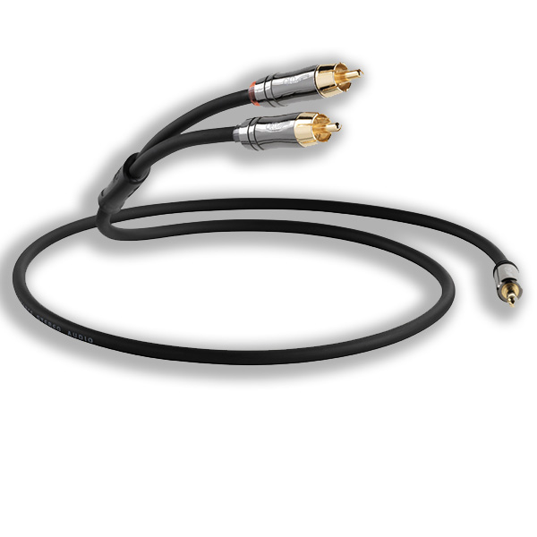 QED Performance Audio Graphite J2P 1,5 m 3.5mm Jack Plug--->2 Phono (QE6500)