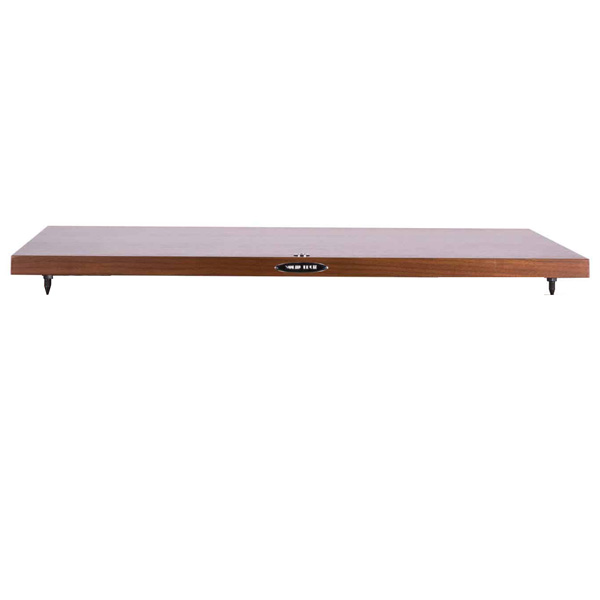 Solid Tech Hybrid Wood Turntable Shelf Walnut