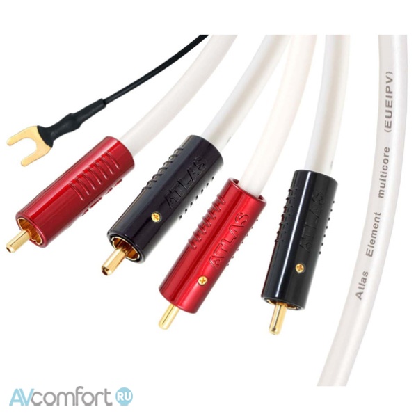 AVComfort, Atlas Cables Element Turntable Achromatic RCA 0,5 m