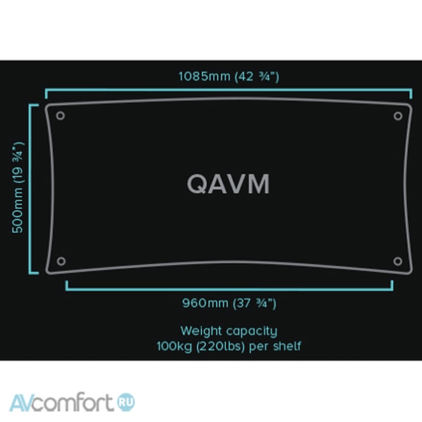 Quadraspire QAVM Shelf Oak