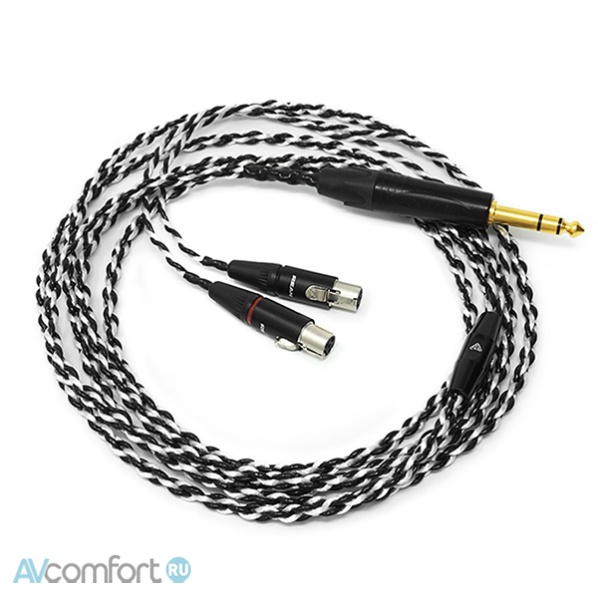 AVComfort, Audeze Black-Sliver Headphone cable 1/4&quot; stereo plug