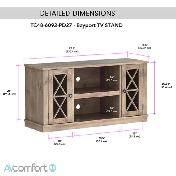 Bell'O TC 48-6092-PD27 West Point Pine