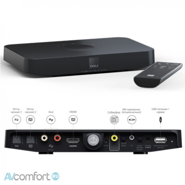 DALI Oberon 7C + Sound Hub Compact Light Oak