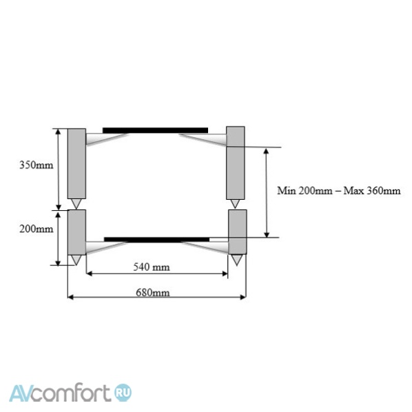 Solid Tech Hybryd 2 (200х350mm) Black or Silver/Black, White