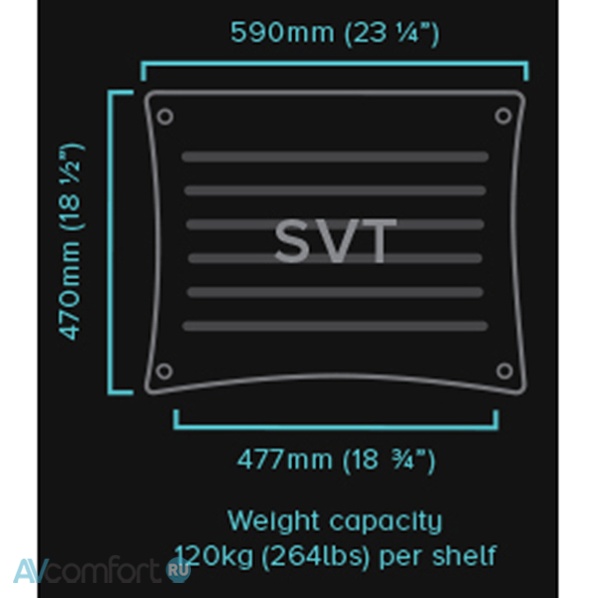 Quadraspire SVT Shelf Black