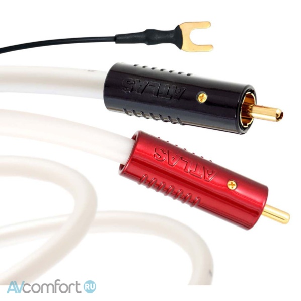 Atlas Cables Element Turntable Achromatic RCA 1,0 m