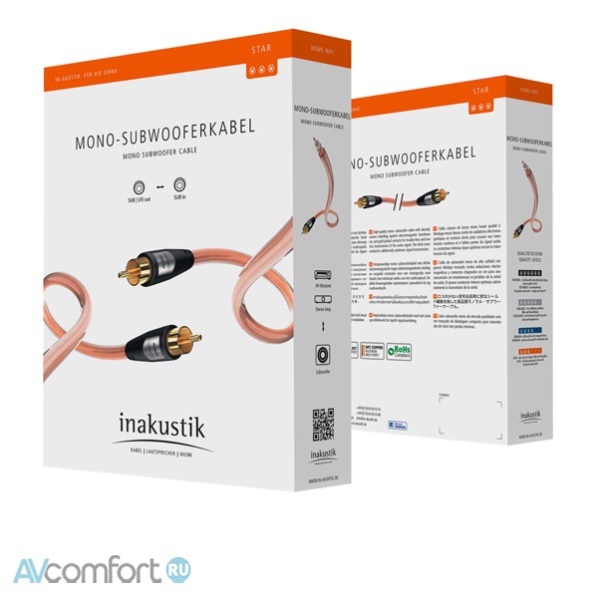 INAKUSTIK Star Mono Sub Cable, 12 m
