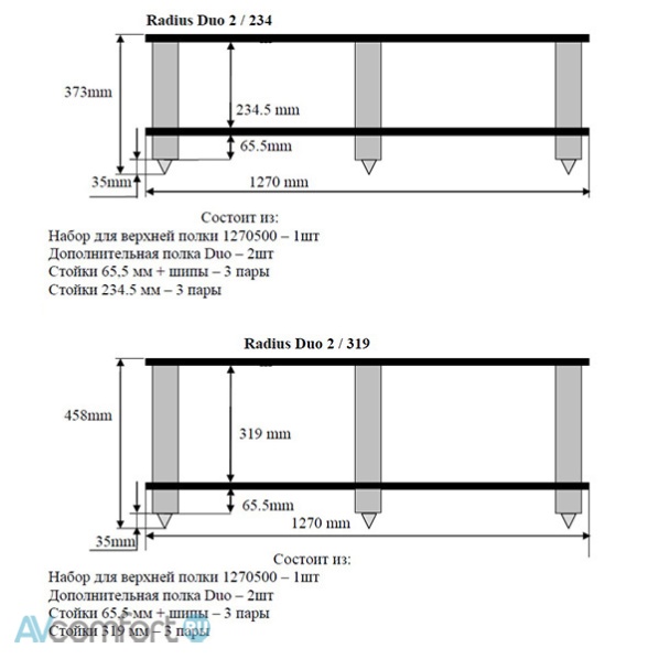 Solid Tech Radius Duo 2 black corner-pillars Black