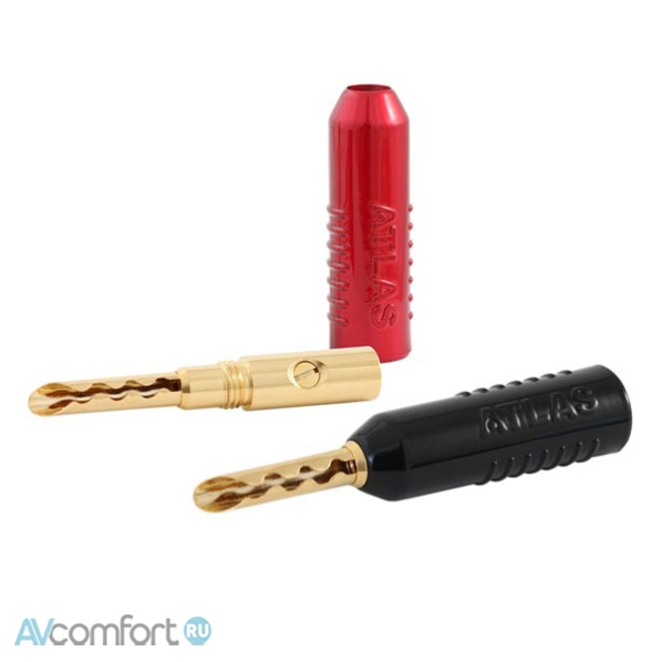 Atlas Cables Achromatic Gold Z Plug Crimp Black