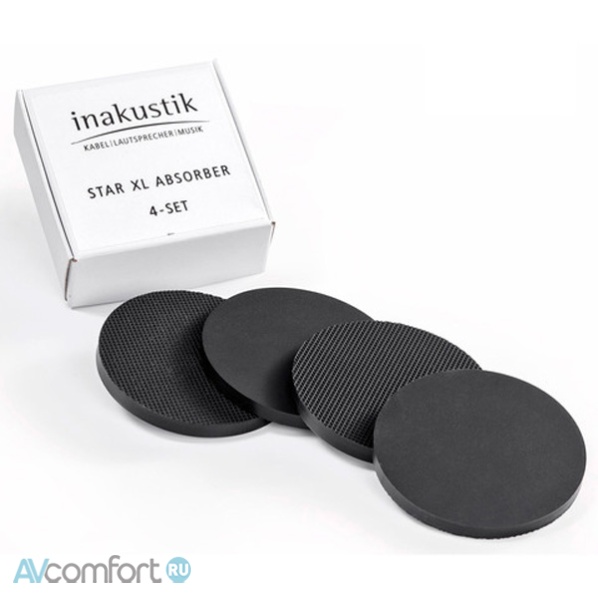 AVComfort, INAKUSTIK Star XL Absorber, 4 pcs, Black (0085010)