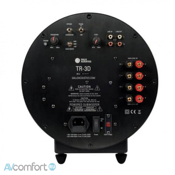 GALLO ACOUSTICS TR-3D Subwoofer Black