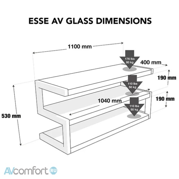 NorStone Design Esse 1100 AV Black