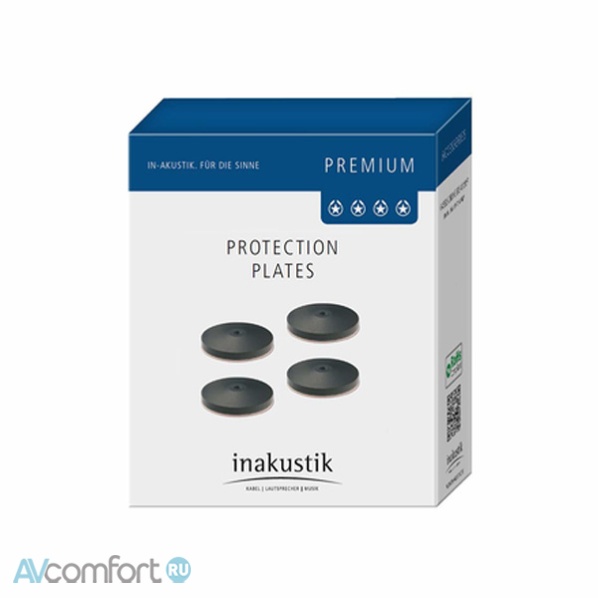 Inakustik Premium Plate, 4 pcs, Black (0084847)