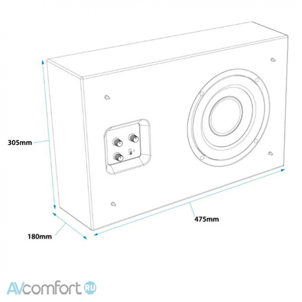 GALLO ACOUSTICS Profile Subwoofer Satin White