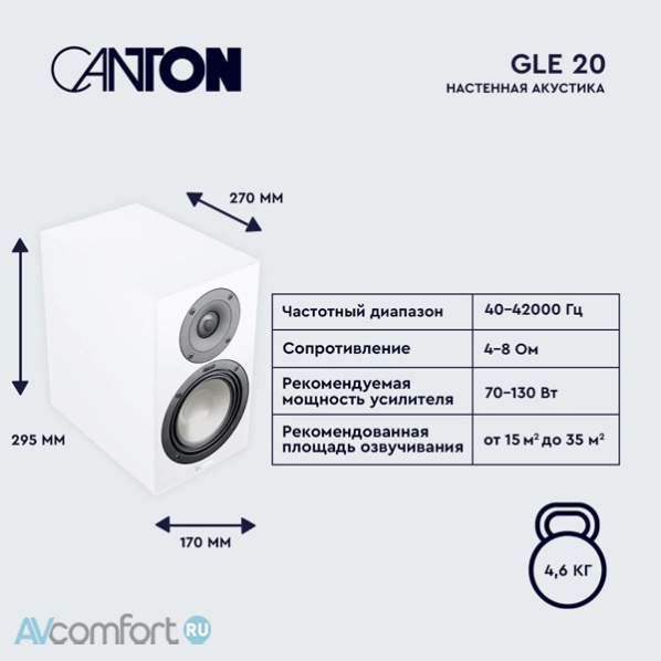 Canton Smart Cinema GLE I.20 White