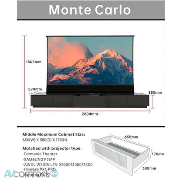 Vividstorm Monte Carlo 100 Screen Black