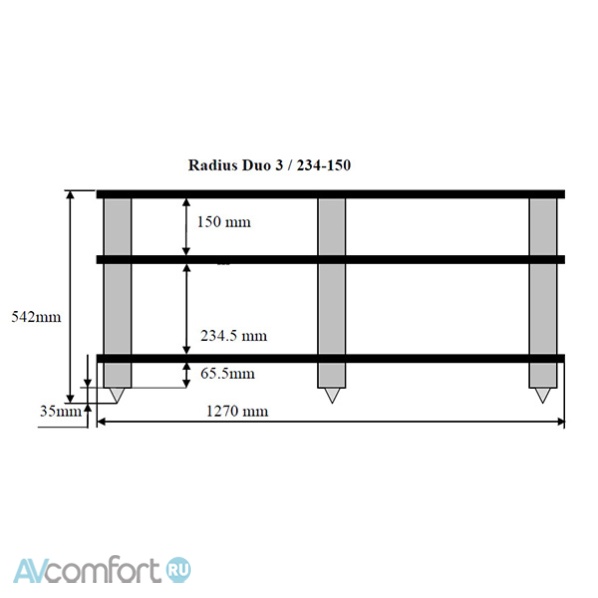 Solid Tech Radius Duo 3 black corner-pillars Cherry