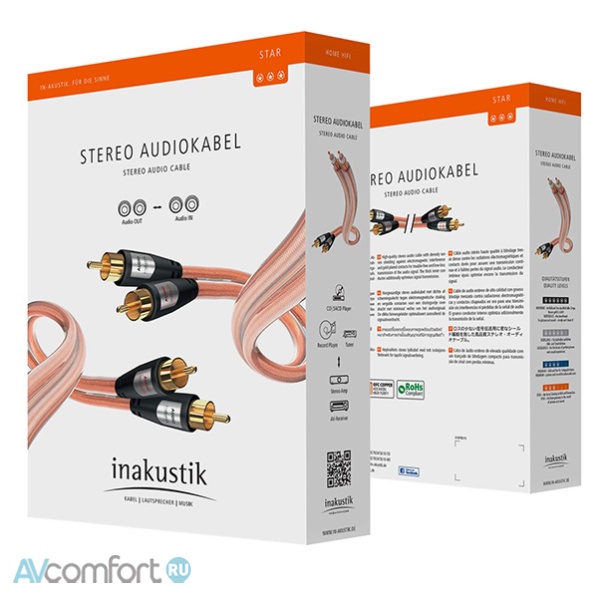 INAKUSTIK Star Audio Cable RCA 5,0 m