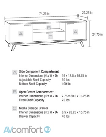 BDI Eras 8357 Chocolate Stained Walnut