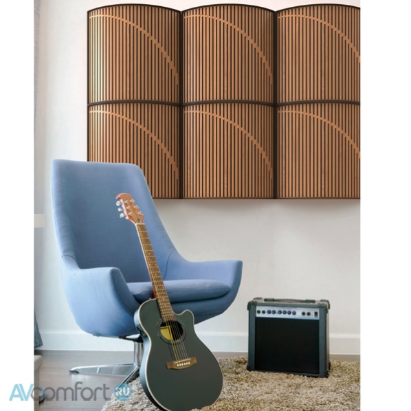 Vicoustic Cinema Round Ultra Fuser Brown Oak