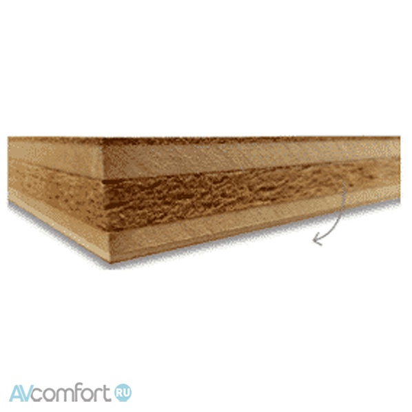 Solid Tech Hybrid Wood Turntable Shelf Oak