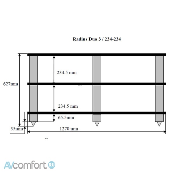 Solid Tech Radius Duo 3 black corner-pillars Black