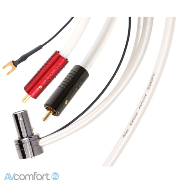 Atlas Cables Element Tonearm 90 - Achromatic RCA 2,0 m