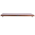 Solid Tech Hybrid Wood Turntable Shelf Walnut