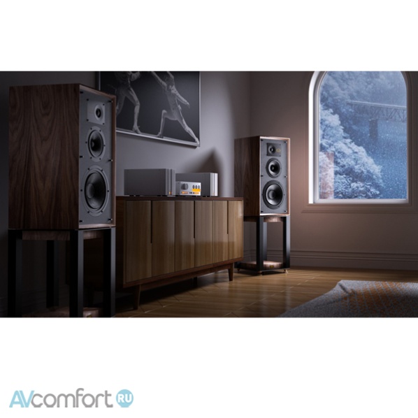 Wharfedale Super Linton (with stand) Black Oak