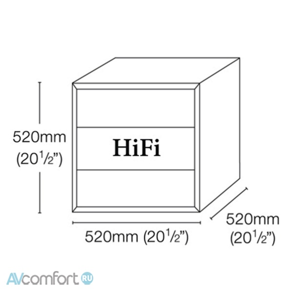 Quadraspire HI-FI Qube Oak