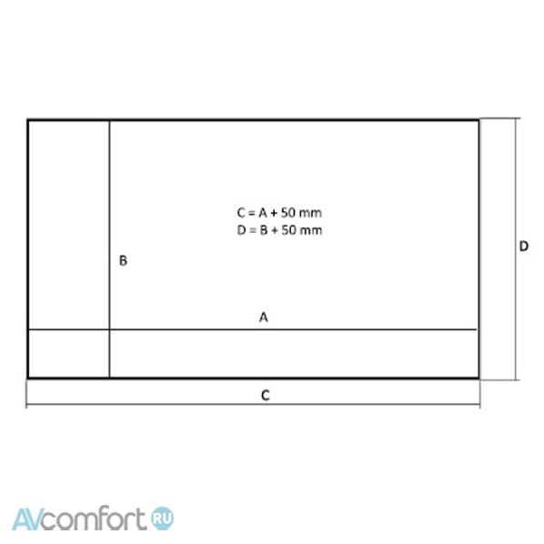 Kauber Frame Lite Velvet 180&quot; 420x175 Microperf 2.40:1