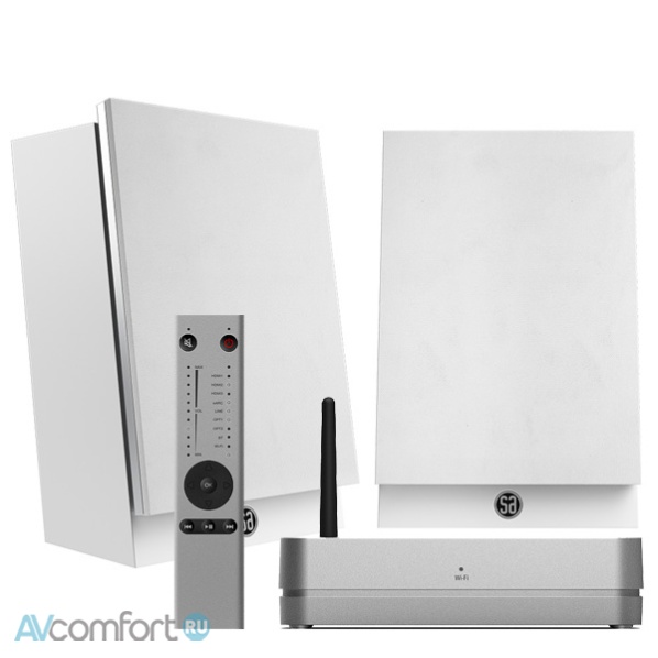 AVComfort, System Audio Legend 1 Silverback + Stereo Hub Satin White