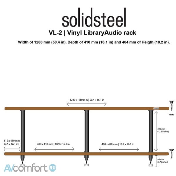 Solidsteel VL-2 Black/Walnut
