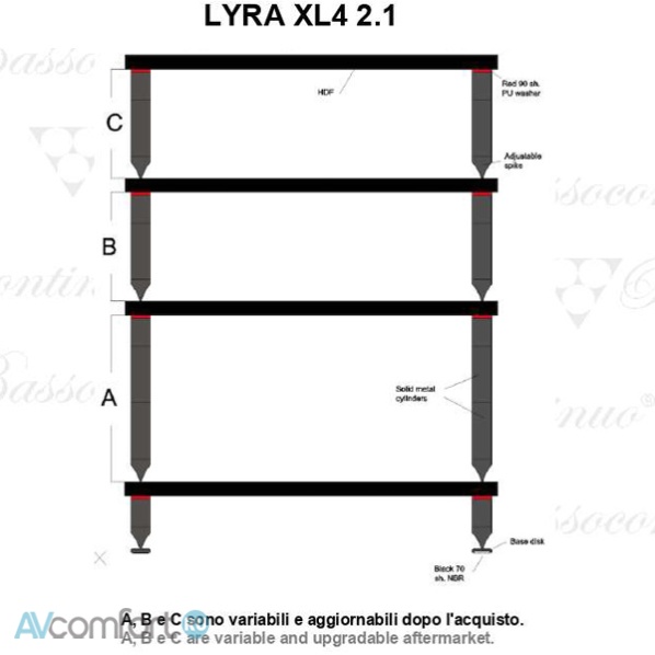 Bassocontinuo Lyra XL4 2.1 (290 mm) Wenge