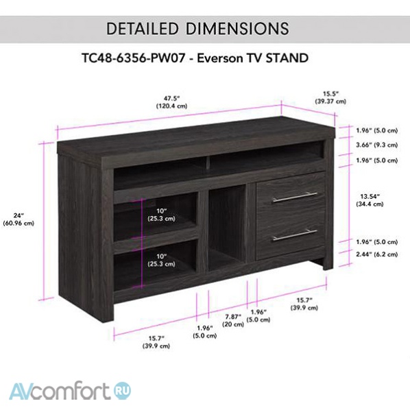 Bell'O TC 48-6356-PW07 Black Walnut