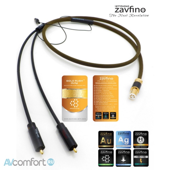 Zavfino Gold Rush Phono Cable DIN-XLR 1,5 m