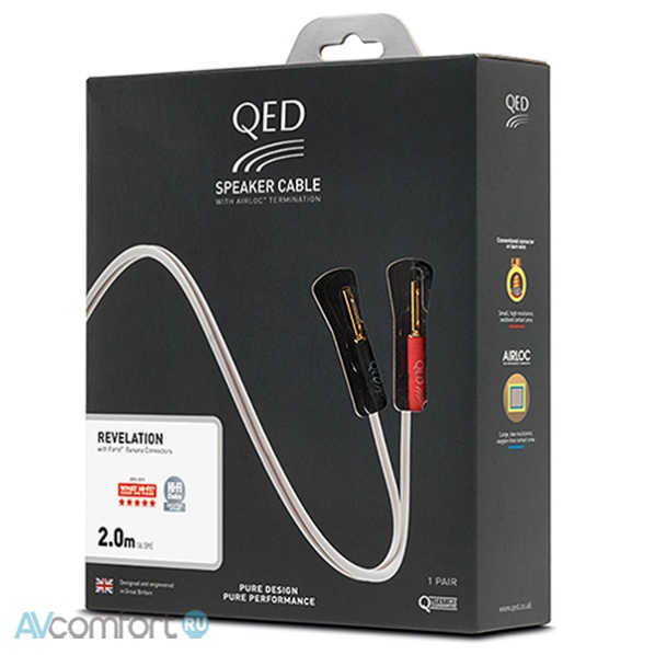 AVComfort, QED Revelation Pre-Terminated Speaker Cable 3.0 m  (QE1442)