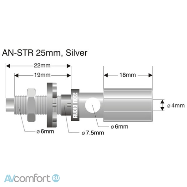 Audio Note AN-STR Long Stem Meishu Terminal Red
